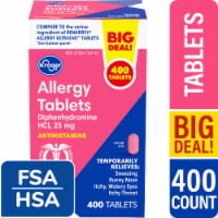 Kroger® Diphenhydramine HCl Allergy Tablets 25 mg