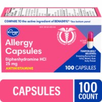 Kroger® Allergy Capsules Diphenhydramine HCl Perspective: Main