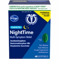 Kroger® Non-Drowsy Cold & Flu Nighttime Acetaminophen Caplets Perspective: Main
