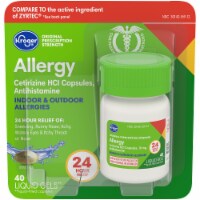 Kroger® Cetirizine HCl Antihistamine Allergy Relief Liquid Gels Perspective: Main