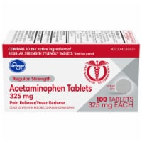 Kroger® Regular Strength Acetaminophen Pain Reliever & Fever Reducer Tablets 325mg