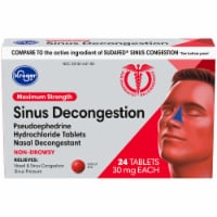 Kroger® Maximum Strength Sinus Decongestion Tablets Perspective: Main