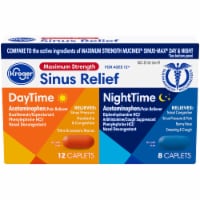 Kroger® Maximum Strength DayTime & NightTime Sinus Relief Caplets Perspective: Main