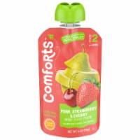 Comforts™ Pear Strawberry & Cherry Stage 2 Baby Food Puree Pouch