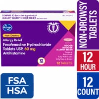 Kroger® Fexofenadine HCl 24 Hour Non-Drowsy Indoor & Outdoor Allergy Relief Tablets 60mg