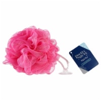 Pretty Savvy™ Pink Mesh Pouf