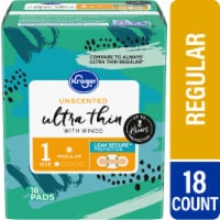 Kroger® Pads with Wings Ultra Thin Regular Absorbency Unscented