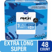 Kroger® Unscented Maxi with Wings Pads