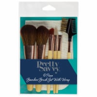 Pretty Savvy™ Bamboo Brush Set with Wrap