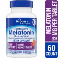 Kroger® Melatonin Fast Dissolve Tablets Berry 12mg Perspective: Main