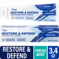 Kroger® Restore & Defend Toothpaste with Fluoride Fresh Mint Perspective: Main