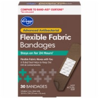 Kroger® Advanced Antibacterial Flexible Fabric Bandages - Dark Brown