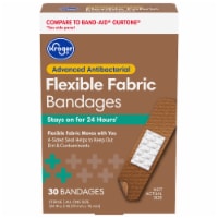 Kroger® Advanced Antibacterial Flexible Fabric Bandages - Brown