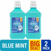 Kroger® Blue Mint Antiseptic Mouth Rinse Twin Pack