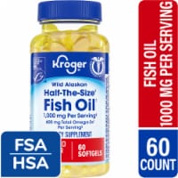 Kroger® Fish Oil Wild Alaskan Softgels 1000mg Perspective: Main