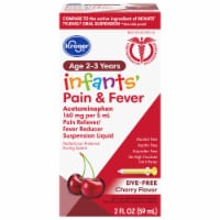 Kroger Infants' Pain and Fever Relief Dye Free Cherry