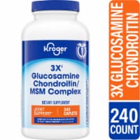Kroger® 3X Glucosamine Chondroitin/MSM Complex Caplets Perspective: Main