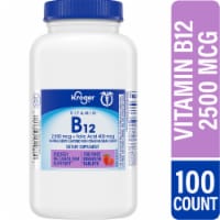 Kroger® Vitamin B12 Fast Dissolve Tablets Berry 2500mcg Perspective: Main