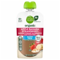 Simple Truth Organic® Dairy-Free Apple Banana Strawberry Oatmeal Stage 4 Baby Food Puree Perspective: Main