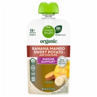 Simple Truth Organic® Immune Support Banana Mango Sweet Potato Stage 4 Baby Food Puree Perspective: Main