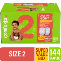 Comforts™ Day or Night Baby Diapers Size 2 (12-18 lbs) Super Value Box Perspective: Main