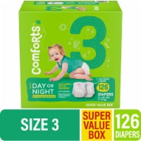 Comforts™ Day or Night Baby Diapers Size 3 (16-28 lbs) Super Value Box Perspective: Main