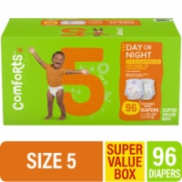 Comforts™ Day or Night Baby Diapers Size 5 (27+ lbs) Super Value Box Perspective: Main