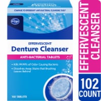 Kroger® Antibacterial Denture Cleanser Effervescent Tablets Perspective: Main