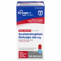 Kroger® Acetaminophen Rapid Release Gel Caps Perspective: Main