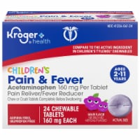 Kroger® Child's Pain Relief Acetaminophen Chewable Tablets Perspective: Main