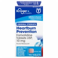 Kroger® Original Strength Heartburn Prevention Acid Reducer Famotidine Tablets Perspective: Main