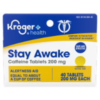 Kroger® Stay Awake Caffeine Tablets 200 mg, 40 ct