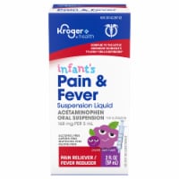 Kroger® Infant's Pain & Fever Suspension Liquid Acetaminophen Oral Suspension Perspective: Main