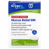 Kroger® Health Maximum Strength Mucus Relief Guaifenesin DM Tablets Perspective: Main