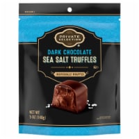 Private Selection® Dark Chocolate Sea Salt Truffles Bag Perspective: Main