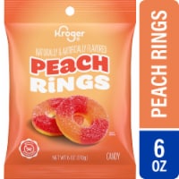 Kroger Peach Gummi Rings Candy Bag Perspective: Main