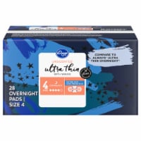 Kroger® Ultra Thin with Wings Overnight Size 4 Unscented