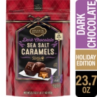 Private Selection® Kettle Cooked Dark Chocolate Sea Salt Caramels Holiday Candy Perspective: Main