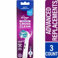 Kroger® Advanced Cross Clean Electric Toothbrush Replacement Brush Heads Perspective: Main