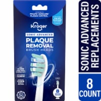Kroger® Sonic Advanced Plaque Removal Electric Toothbrush Replacement Brush Heads Perspective: Main