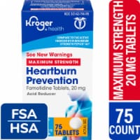 Kroger® Maximum Strength Heartburn Prevention Acid Reducer Famotidine Tablets 20mg Perspective: Main