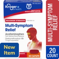 Kroger® Maximum Strength Multi-Symptom Rapid Release Cold Medicine Caplets Perspective: Main
