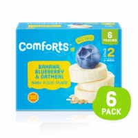 Comforts™ Banana Blueberry & Oatmeal Stage 2 Baby Food Puree Pouches 6-Pack