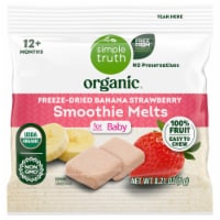 Simple Truth Organic™ Banana & Strawberry Freeze-Dried Smoothie Melts Snack