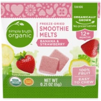 Simple Truth Organic™ Banana & Strawberry Freeze-Dried Smoothie Melts Snack