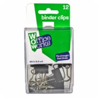 Office Works Binder Clips - Black