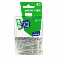 Office Works Giant Paper Clips - Silver