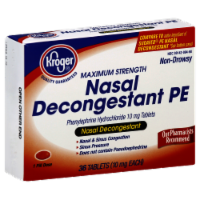 Kroger® Nasal Decongestant PE 10mg Tablets Perspective: Main