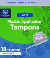 Kroger® Super Unscented Plastic Tampons Perspective: Main