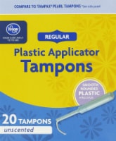 Kroger® Unscented Regular Plastic Tampons Perspective: Main